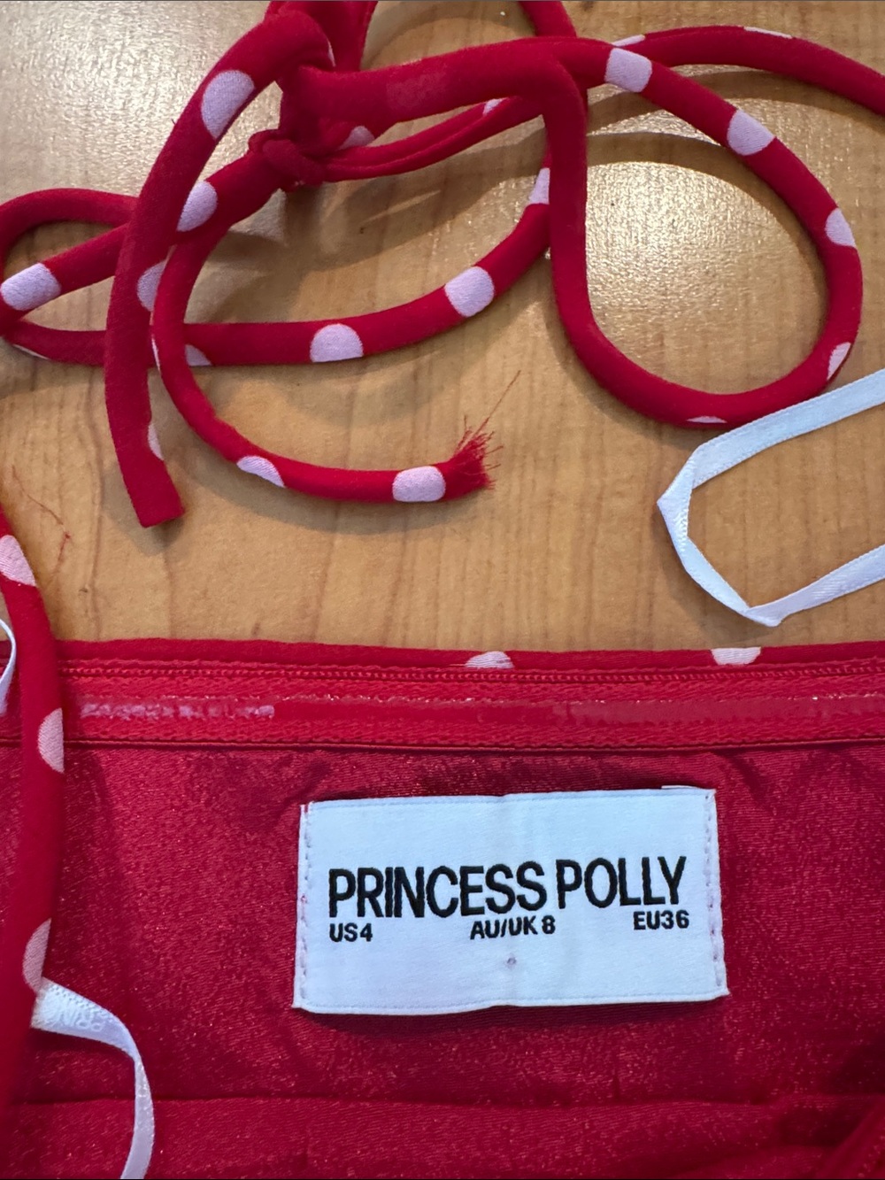 Princess Polly Delamere Polka Dot Dress Sz US 4 - Picture 9 of 12